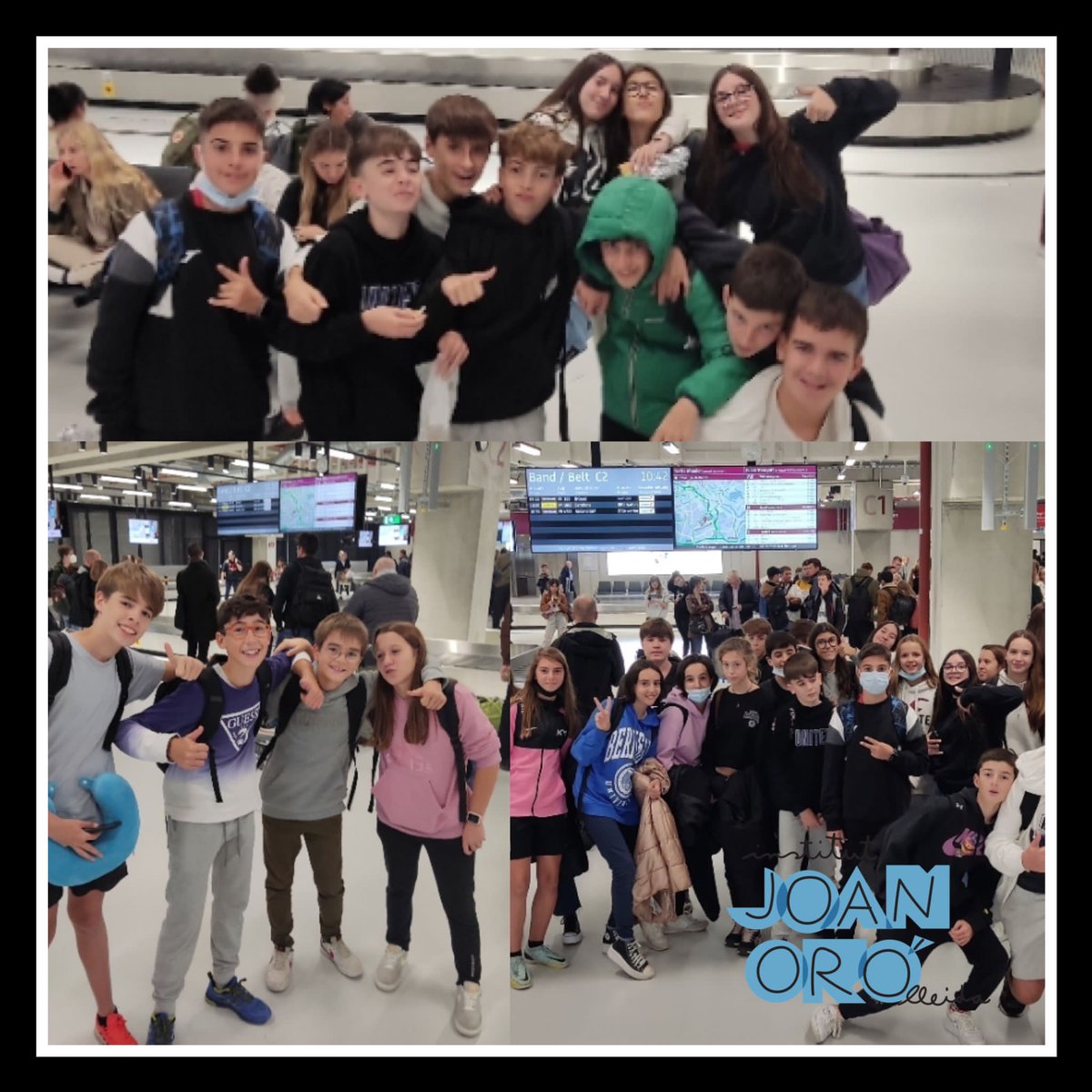 INSJoanOro's tweet photo. Obrim 🧶 de l'estada de l'alumnat de #2nESO de l' @INSJoanOro a Postdam 🇩🇪.
📅 Dia 1:
Després d'un vol ✈️ molt matiner, il.lusió i nervis ☺️ en l'acte de benvinguda 👋🏻 .
#StudentsExchange #ImmersioLinguistica #NovesExperiencies
#ComunicaT🗣️ #ConnectaAmbLaVida🧬 #AnyJoanOró🔭 https://t.co/ftSeGsGwFp