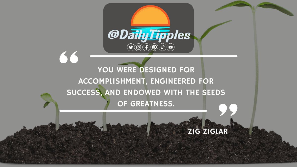 DailyTipples's tweet photo. You were designed for Accomplishment ...

#Greatness #Hustle #Enterpreneur #Motivation #Growth #Inspire #Inspiration #Quotes #Leadership #Business #NeverGiveUp #Passion #Determination #Excellence #Strength #DailyTipples #116am #ZigZiglar https://t.co/4GxXvcQJOi