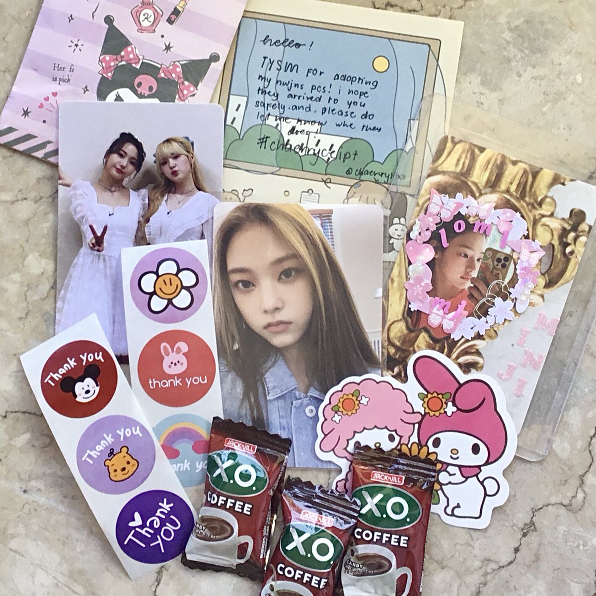 bbanglovecart's tweet photo. β happy mail from @chaerrylixx ! ^__^
my new jeans random pcs arrived !! pulled minji and haerin dupes but i donβt mind >< thank you so much for the smooth transaction and for the secured packaging, super cute freebies and βtill next time po ulit #chaerryceipt https://t.co/Fv3i2jSmSY
