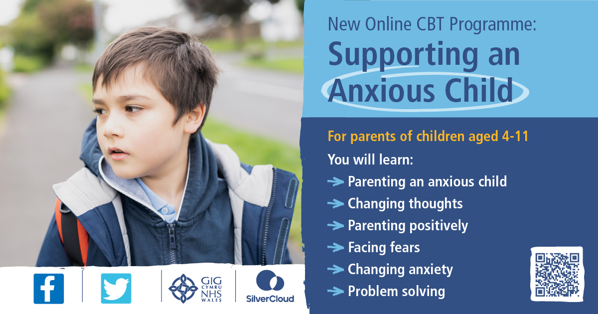 If you’re a parent supporting a child with anxiety, you’re not alone. 

New online CBT programmes can help you and your child understand their anxiety and learn new skills to help them cope. 

Sign up:
nhswales.silvercloudhealth.com/signup/

#Wellbeing #MentalHealth #NHSWales