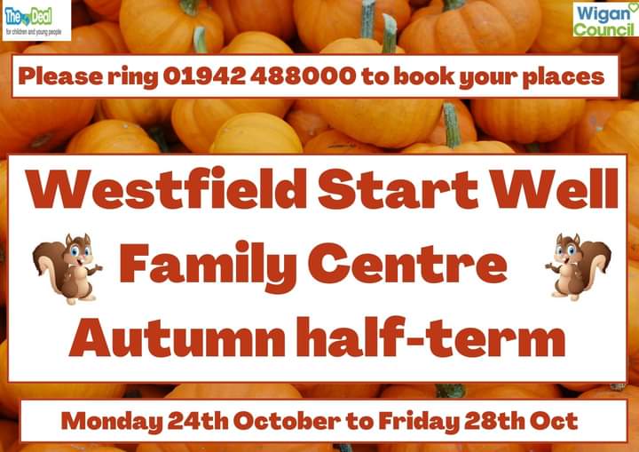 WestfieldCCtr's tweet photo. Free October half term fun, pls rt @WiganLibraries @orrellnewfold @StJohnPemberton @st_cuthbert @TheWingsCE https://t.co/EV1HyihpCB