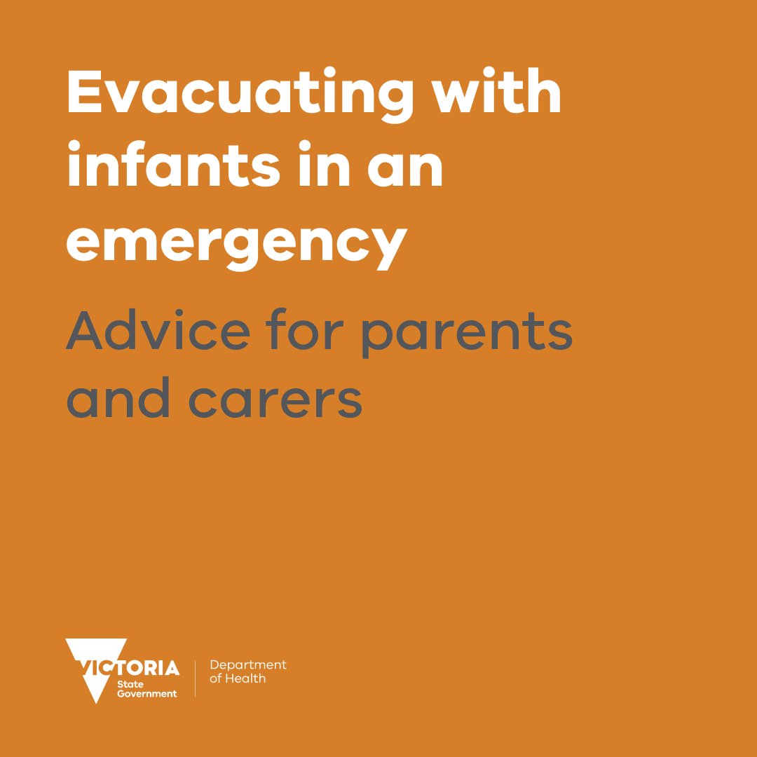 If you are evacuating with infants in an emergency, here is handy advice on what to pack including a list of items you need when you have no access to power or clean water: betterhealth.vic.gov.au/health/healthy… #VicFloods