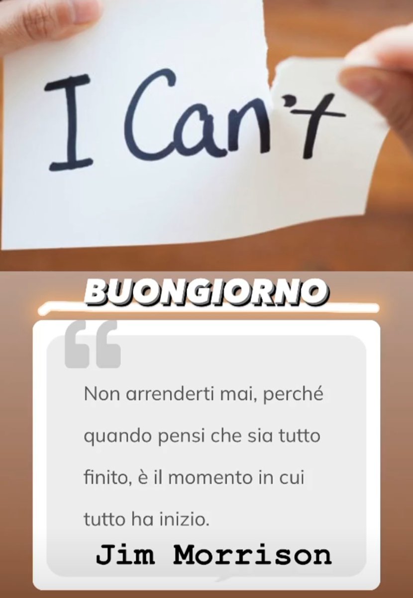 CommunityBiagio's tweet photo. #Buongiorno
#Nonarrenderti mai perché quando pensi sia tutto finito è il #momento in cui tutto ha inizio.
@JimMorrison
#goodmorning #aforismi #inizio https://t.co/dAFI9qd4Ie