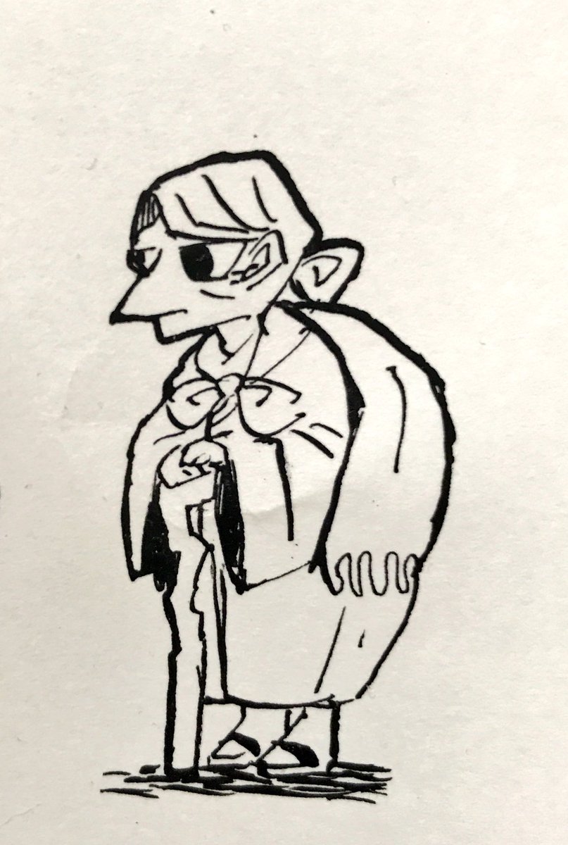 アナログは付けペンでこういうの描くのが楽しいです 