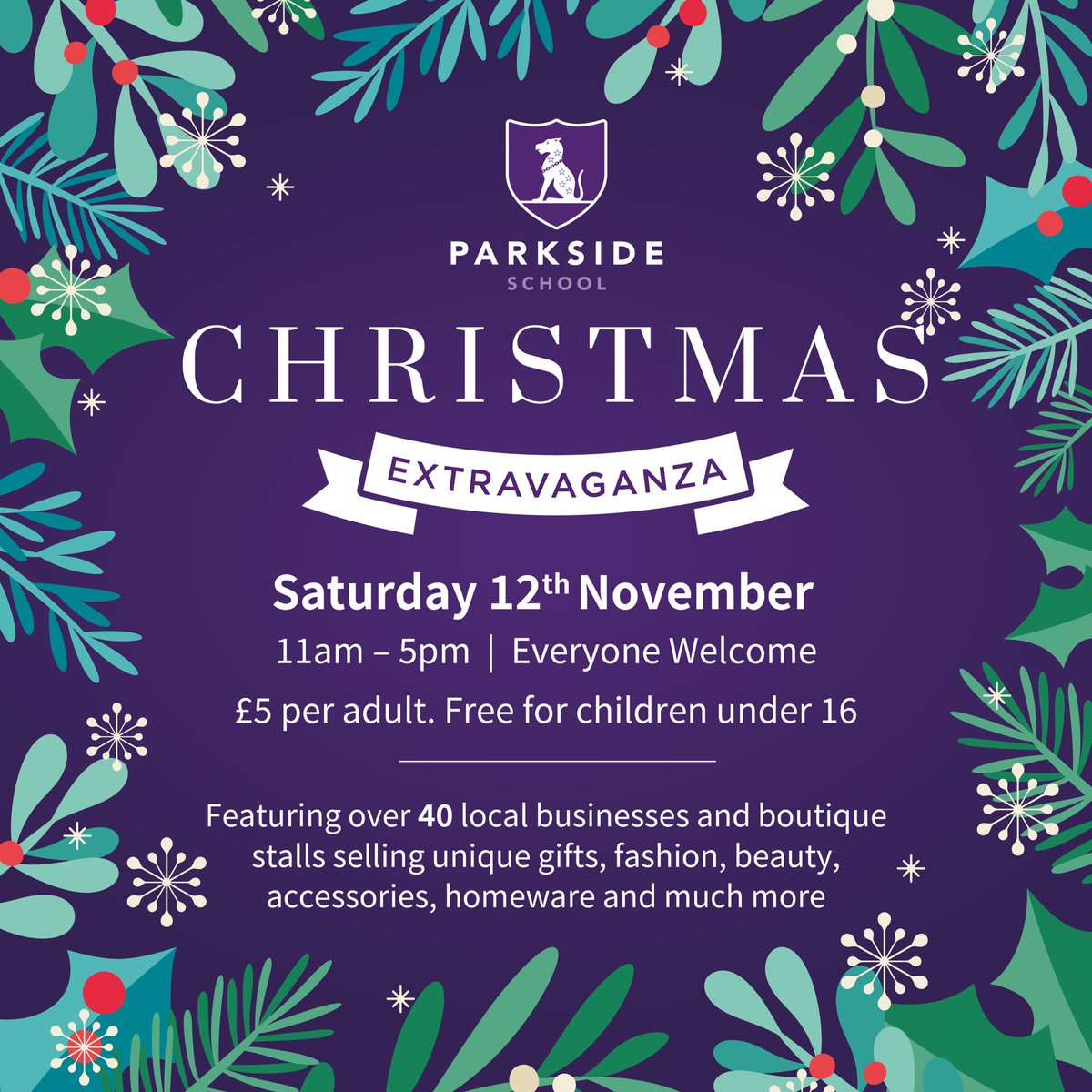 Holidays are coming🌲Join Parkside for a day of luxury shopping and fun including Christmas Food Garden and Children’s Zone complete with stalls, games, music and magic🌲#christmas2022 #christmas #christmasshopping #gifting #familydaysout #giftideas #festive