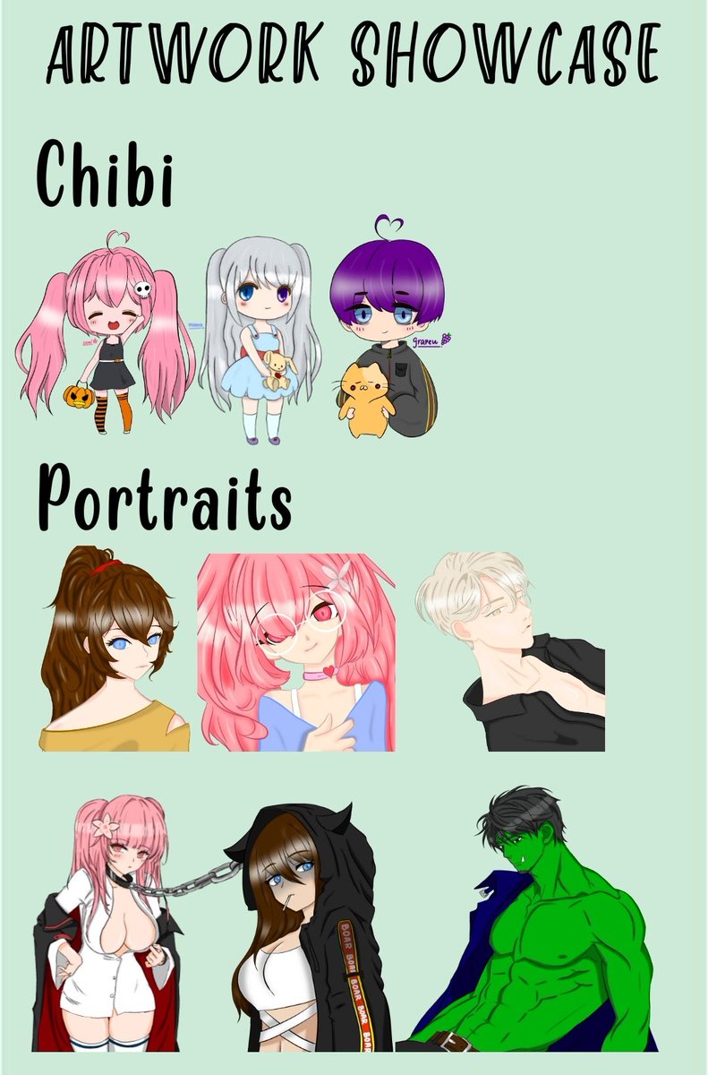 Hello! I am opening up commissions  to support myself through uni

Prices:
Line Work (no colour) - $5
Chibis - $10
Half-Body Portrait - $15
Full-Body Portrait - $20

Warning! I am still practicing backgrounds so these are png portraits only with blank bgs.
Dm me for more info ^^