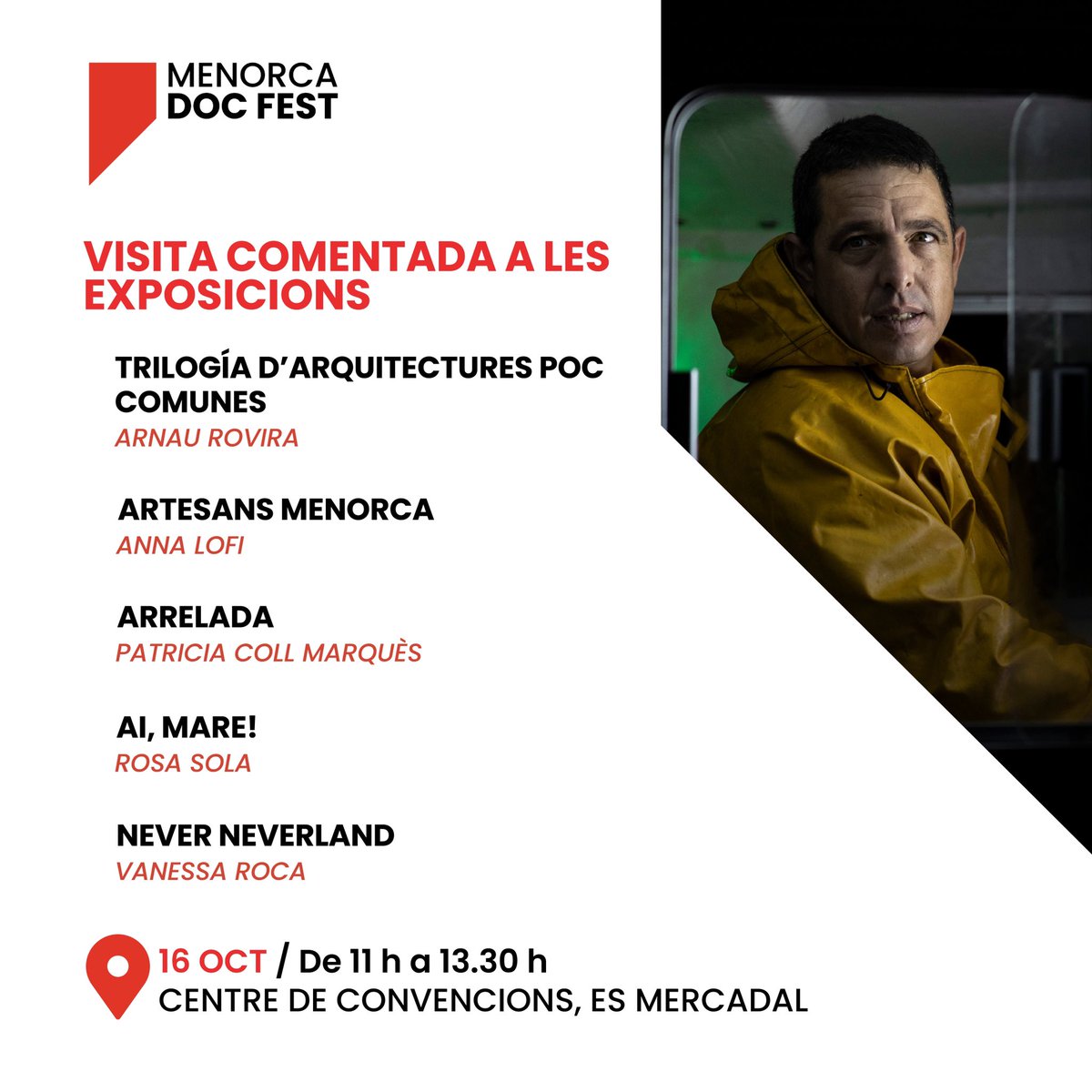 MenorcaDocFest's tweet photo. jornada intensiva de #menorcadocfest a es mercadal 📍

▪️10h Conferència NFT i arts visuals amb Celeste Senés (@csenes )de CoEspai @3resquerra - Centre de Convencions
▪️ 11.30h Presentació del fotollibre Ansia de @darribas78
+ https://t.co/vW3U2GAnb1