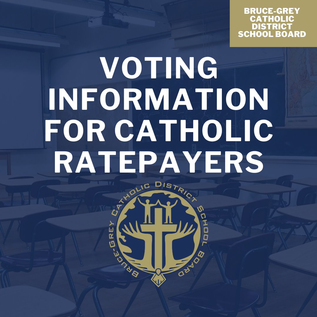 Voting Information for Catholic Ratepayers: Protect and promote Catholic education. Ensure you are registered to vote as a Catholic separate school supporter. Learn more here: bgcdsb.org/apps/news/arti…