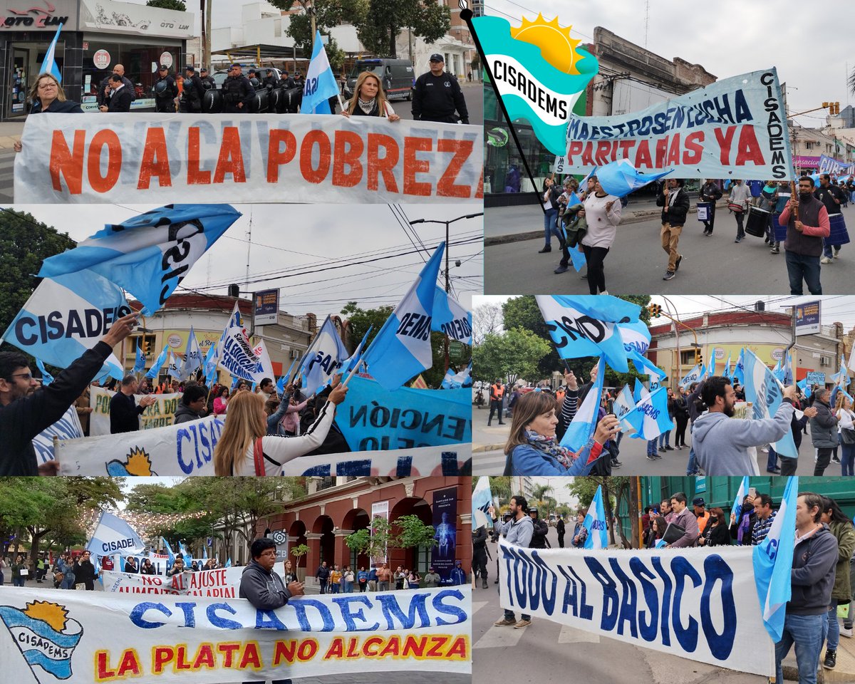 cisadems2's tweet photo. CISADEMS MARCHA Y ACTO PÚBLICO POR AUMENTO AL BÁSICO  Docentes y delegados de toda la provincia quienes se movilizaron para manifestar la preocupante situación económica que afecta a las familias de los maestros santiagueños y se pone de manifiesto en las escuelas. https://t.co/GGGaSqgOTT