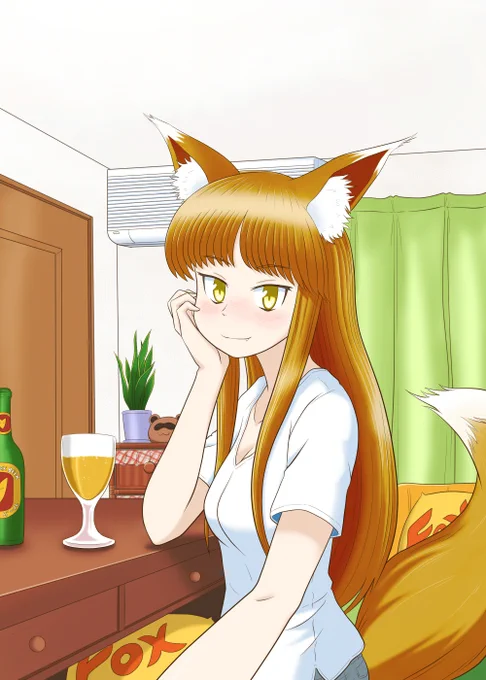 ビールの妖怪…じゃなかった妖精inオクトーバーフェスト。#天月恒美#狐耳 