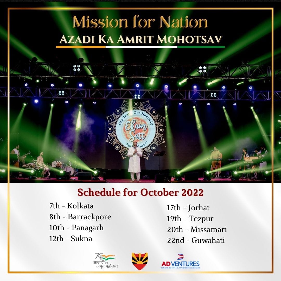 dabliameya's tweet photo. We take immense pride in sharing our joy as we perform for the Indian Armed Forces with our Ekam Satt: Mission for Nation Music Therapy Concerts! 
Stay tuned and let's celebrate the @AmritMahotsav Here's our schedule for October 2022
@NorthernComd_IA
@adgpi 
@PMOIndia 
#ekamsatt https://t.co/dqJyN1BYmA