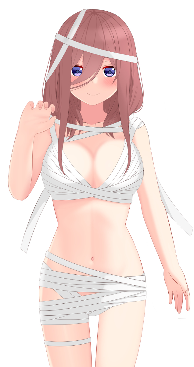 shさんがTwitterに投稿した中野三玖(五等分の花嫁)のイラスト。