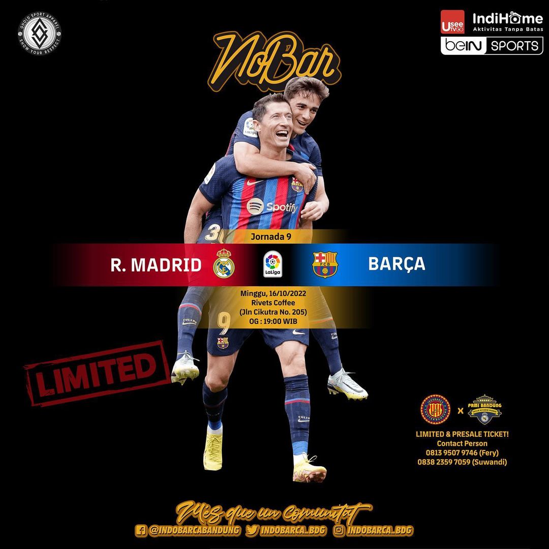 Nobar El clasico w/ <a href="/MI_BDG/">Peña Real Madrid de Indonesia Bandung</a>