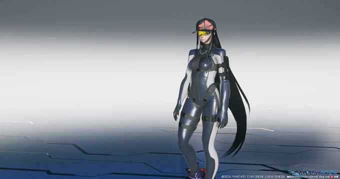 スキンヘッドロングを女性でも合うようにイイ感じにできたな#PSO2NGS 
