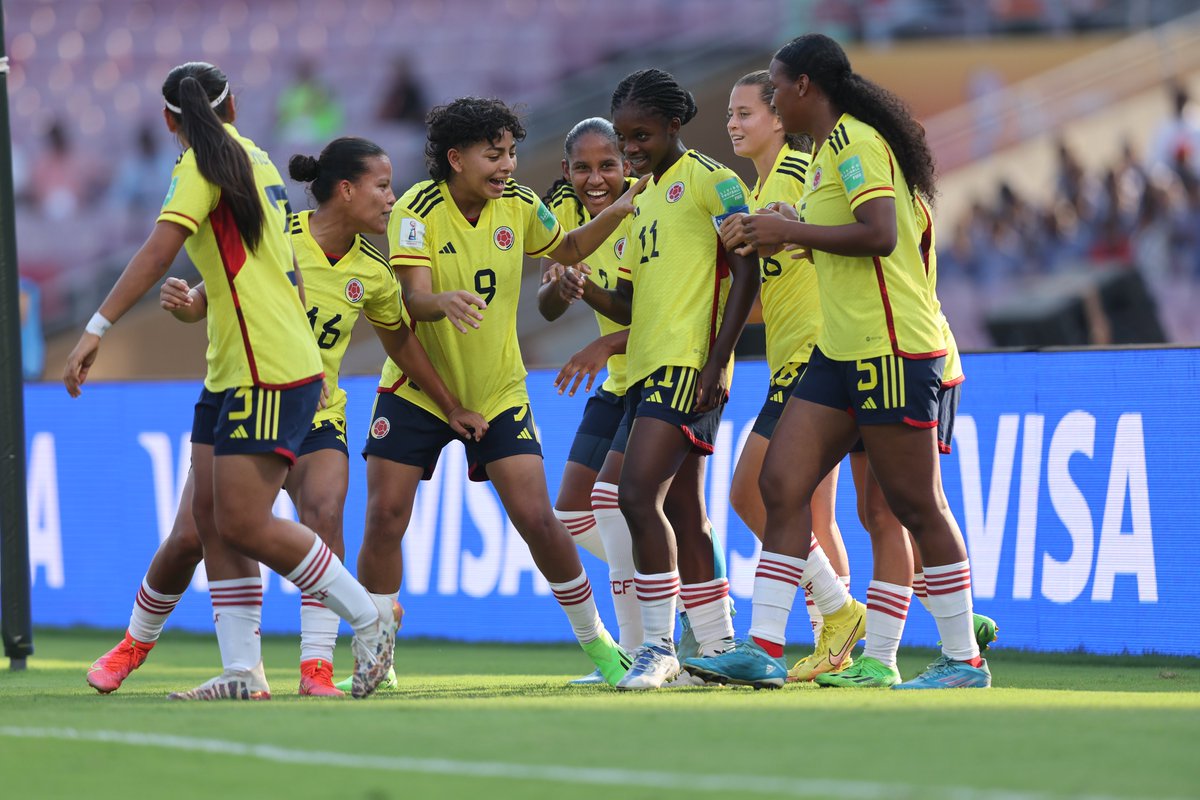 FIFAWWC's tweet photo. Two goals in 23 minutes. Linda Caicedo! 🫡🇨🇴

#U17WWC | #KickOffTheDream https://t.co/mg0GLj0z0F