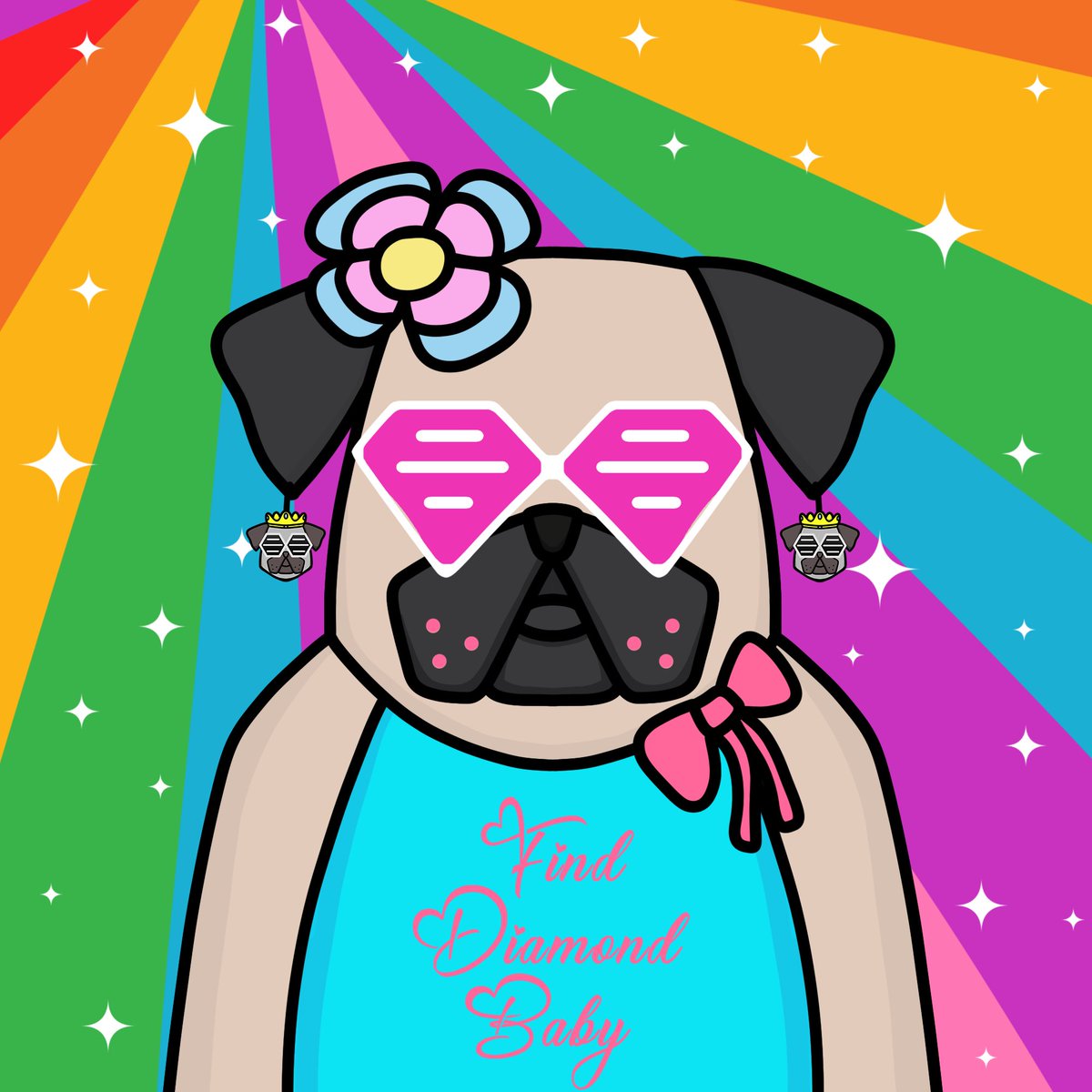 Hey <a href="/ParisHilton/">Paris Hilton</a>, the #PugLife family is praying for Diamond Baby, we know she’s alive 💖

This is our exclusive gift in hope of her safe return! 🎁🎉

We love that you support NFT projects, our Queen♥️👸

#NFT #parishilton <a href="/KathyHilton/">Kathy Hilton</a> <a href="/PugLifeCrypto/">Pug Life Crypto</a> #finddiamondbaby