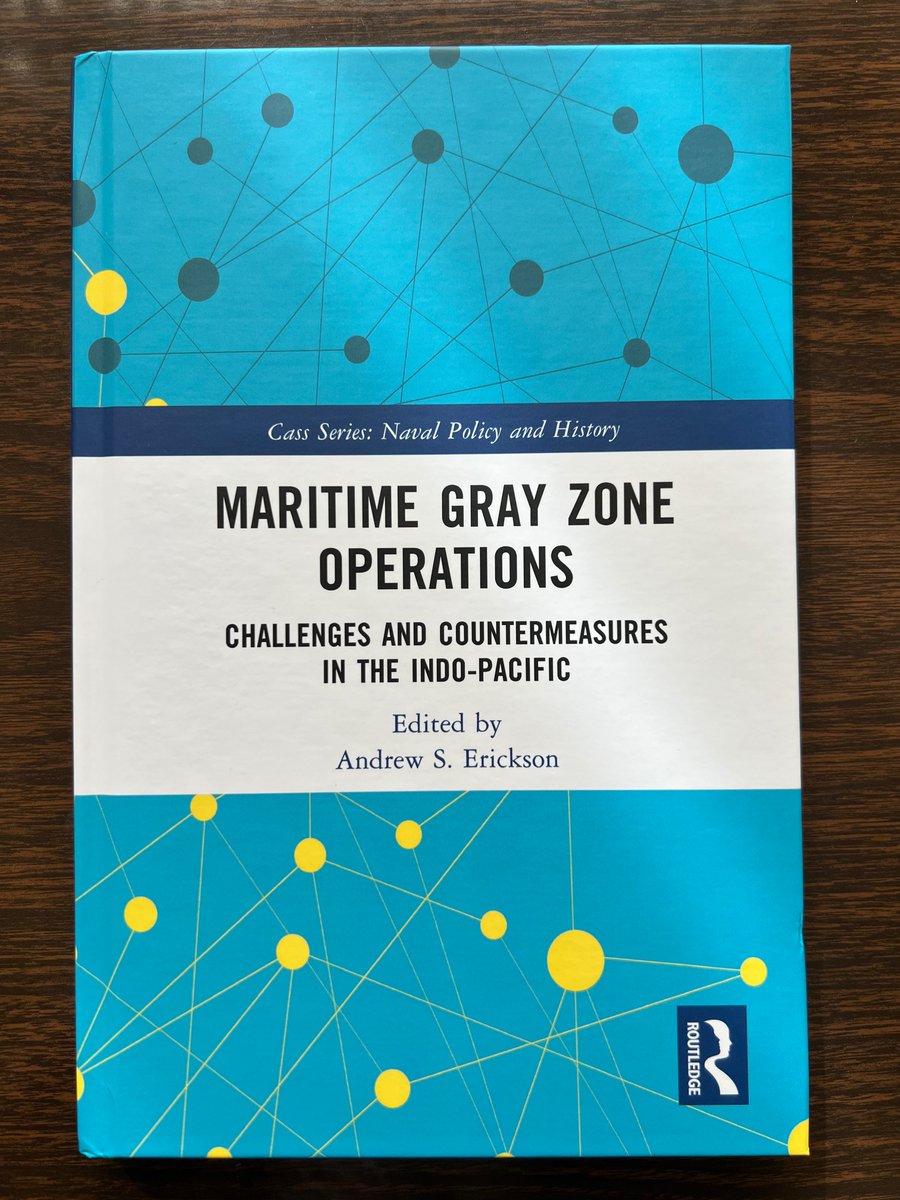 AndrewSErickson's tweet photo. In other cutting-edge chapters, @peter_dutton offers best #GrayZone conceptual framing I've seen.
@GregPoling spotlights #YellowSea situtation.
@D_Thorne probes #PAFMM org. & activities.
@tjroehrig distills #NorthKorean ops.
I'm honored to offer Intro & #China #CoastGuard ch. https://t.co/5tAuhNTw9G