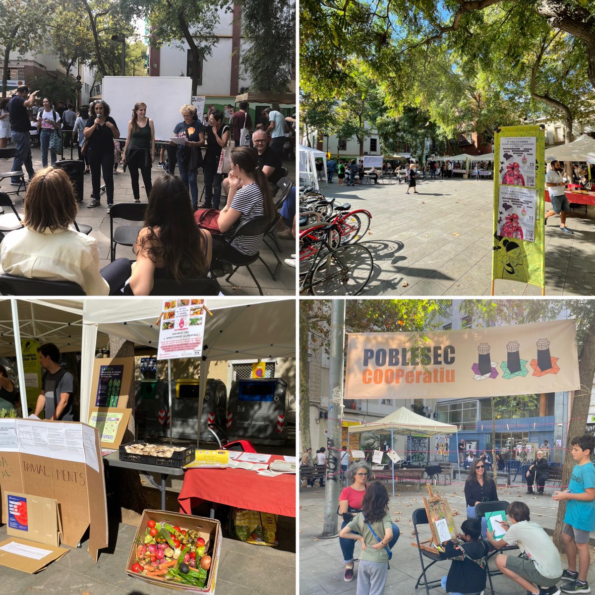 CooperaSec's tweet photo. Cures, feminisme, consum responsable, transició ecosocial, oficis i comunitat, cultura… un dia per conèixer tot el que es cou i es mou al barri per transformar estructures i el sistema. Vine a la plaça del Sortidor! #FiraESSSPobleSec #bonrotllo! #diabonic #contraelcapital https://t.co/DI0Q3TzhBn
