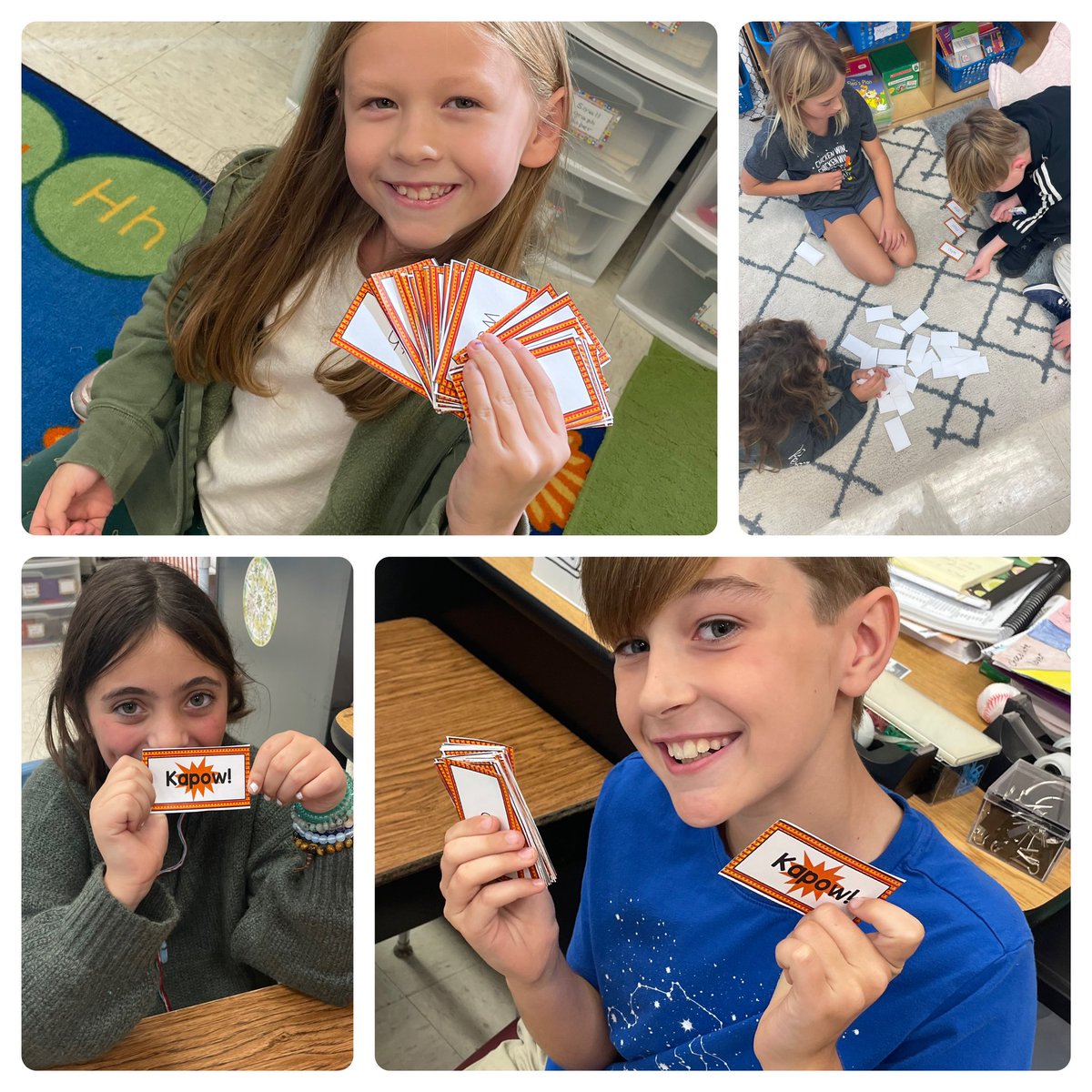 Sand writing, connect 4, and KAPOW! What better way to practice sounds and sight words? 😊 #beartavernpride