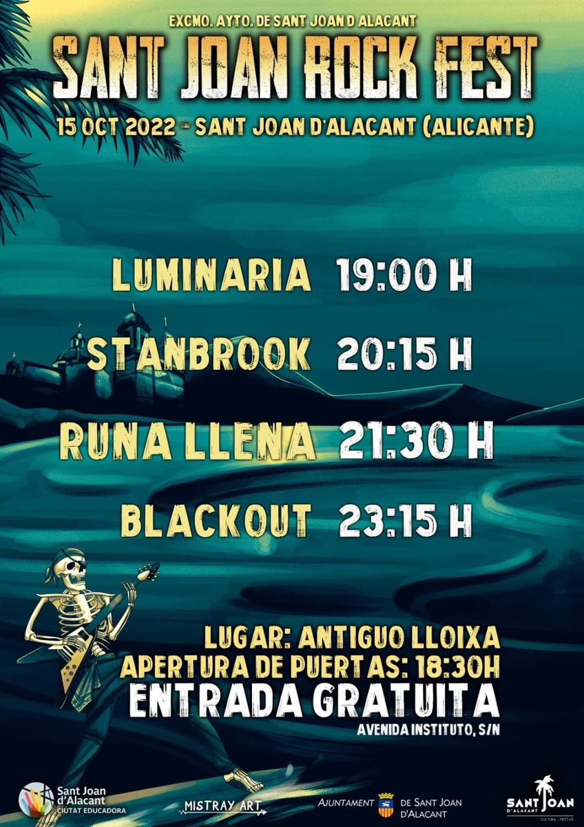 runallenaofic's tweet photo. Ya estamos de camino a San Juan de Alicante con nuestra buena amiga Mercedes Olmeda, que hoy nos honra una vez más con su presencia simpatía y su violín en el Sant Joan Rock Fest. 

¡Allí os esperamos para pasar una noche inolvidable! https://t.co/2t6OC9qenL