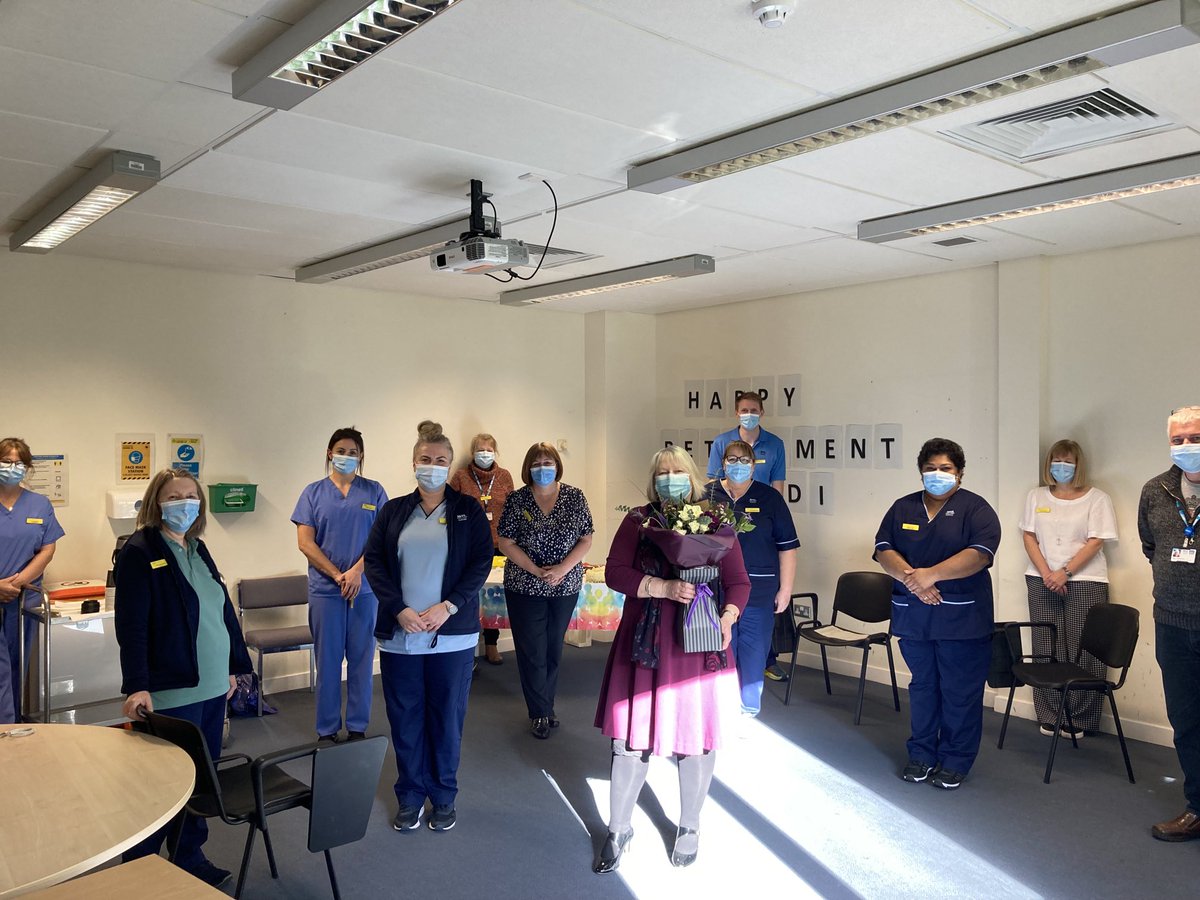 My last visit to Lorn and the Islands Hospital yesterday . Thank you to Caroline and the wonderful staff for all of their hard work and dedication to providing the best care for patients. The surprise cake and flowers were joyful too. Thank you all so much. Hx