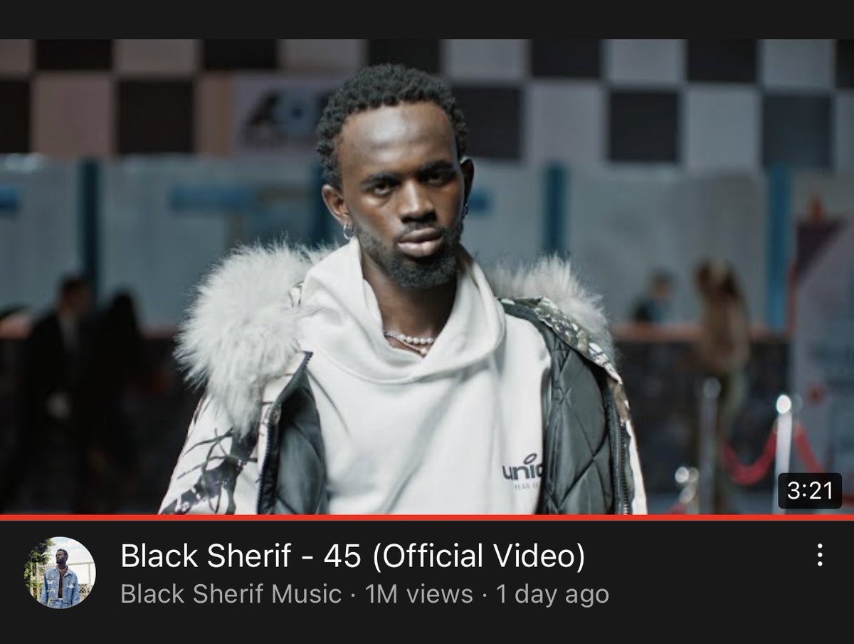 gyaigyimii's tweet photo. 1 Million views in 24 hours !! Blackooooo #Blacksherif https://t.co/IM7lj1xmzu
