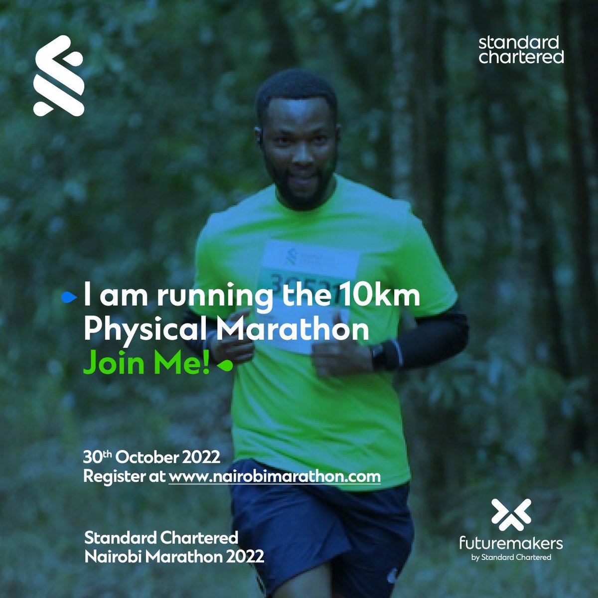 Join me for the Standard Chartered Nairobi Marathon by registering on nairobimarathon.com for the physical or the virtual marathon and run from anywhere across the globe. We are planning great things this year for you guys. See you on Sunday 30th October at Uhuru Gardens.