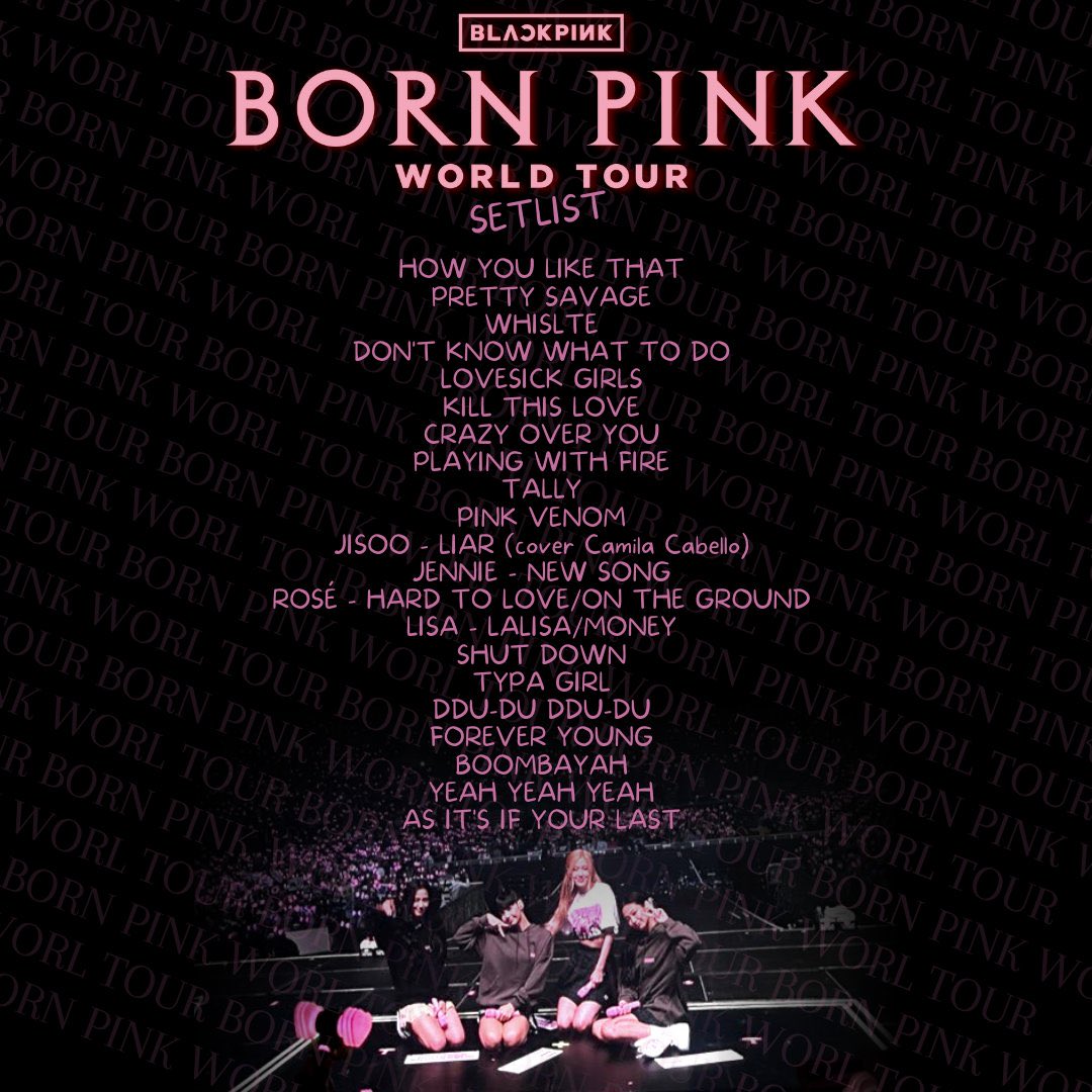 Pink Setlist Tour 2025 Alfy Louisa
