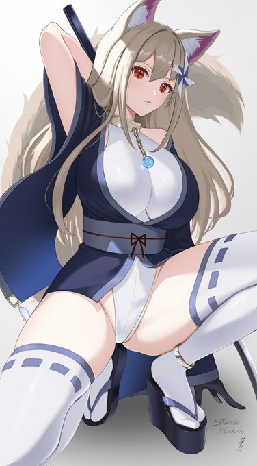 刻雨清々さま(@kokuusinsin)にSkebで依頼させていただいた水葵さまコスのうちの子🦊
スタイリッシュかつセクシーなポーズ、むっちりたっぷり肉感が素晴らしい…
いつも本当にありがとうございます! 