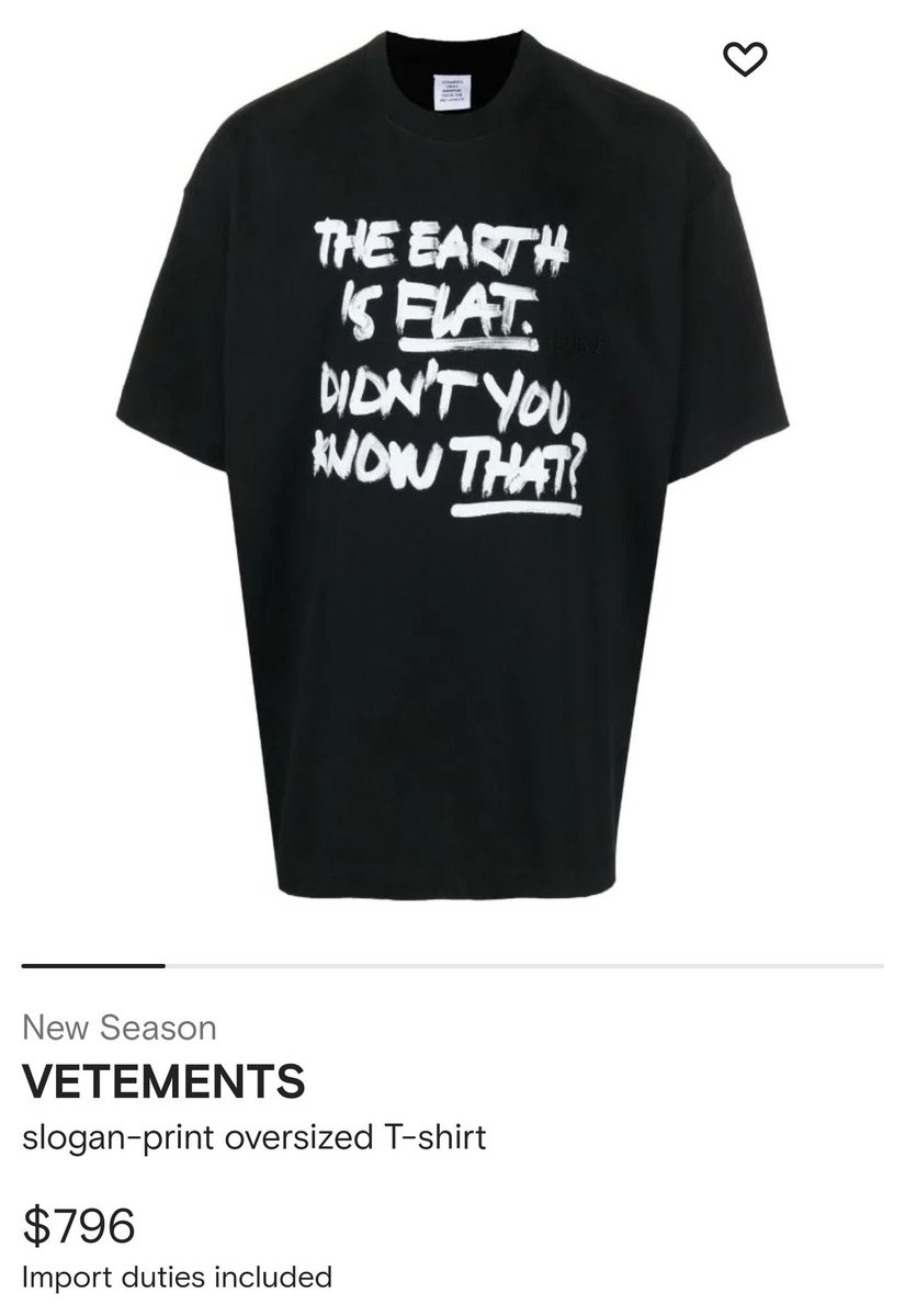 yoongisgunner's tweet photo. Some info about Yoongi’s Flat Earther shirt, it’s from the brand Vetement’s FW22 lookbook that focused on global sub-culture &amp; controversial/inflammatory topics, including flat earth, 5-G, Bitcoin, &amp; the the “illusive nature of wealth”, some would say it’s making a mockery https://t.co/uQp3rDlSGS