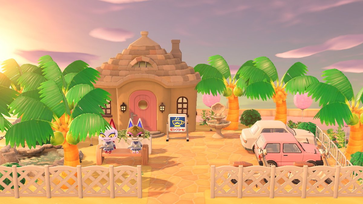 boobitsky's tweet photo. 126th #HappyHomeParadise clients were girlfriends with the flawless cat-eyes, Kitty & Olivia with their Moroccan-inspired desert oasis café & home, as Kitty wanted an open-air café & Olivia a sleeping place.
#acnhkitty #olivia #acnhdesign #AnimalCrossing #ACNH #NintendoSwitch https://t.co/YoKrq0d97h
