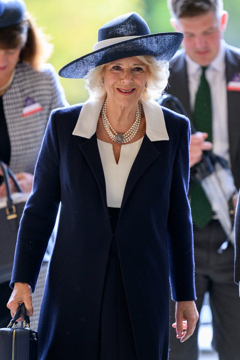 HM Camilla Queen Consort arrives at Ascot for British Champions Day #Royals #QueenCamilla #Queen #Ascot