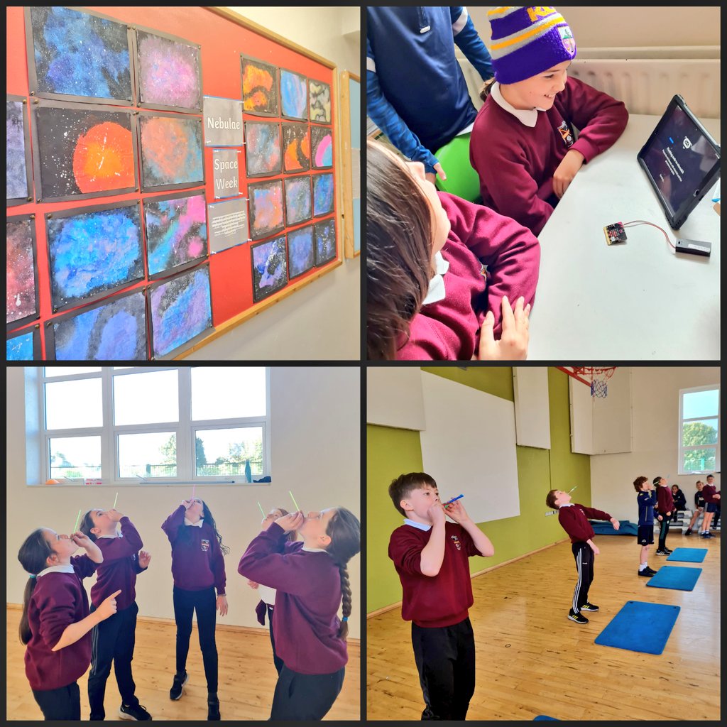 RangMsharrison's tweet image. Lots of fun for #spaceweek2022 and #CodeWeek2022 @kinvarans @microsoft #microbits #coding #art #ambassadors ⌨️💡🖥