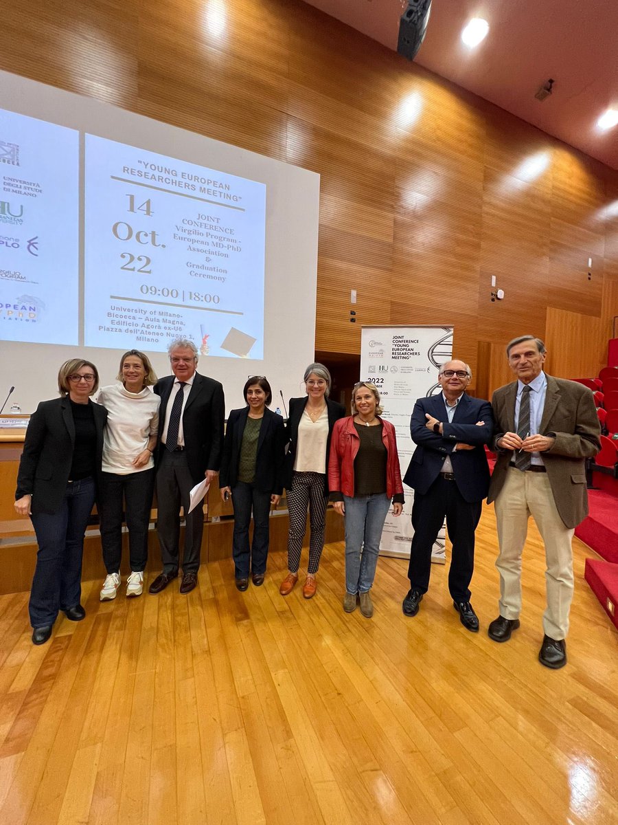 Dr_Cit's tweet photo. A pleasure to be part of the Conference European Researchers Meeting @VirgilioProgram 🤝 @EUMDPhD  at @unimib with Alberto Mantovani, Andrea Biondi and many others. Great enthusiasm! https://t.co/lP0gtbGmjM
