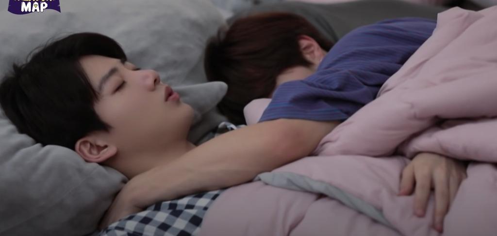 “You don't mind being my pillow whenever we are and make my day better. Thank you and I love you.” - #방예담 to #준규