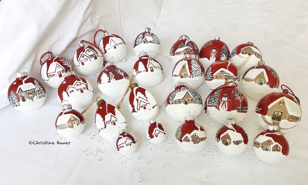 ChristineHuwer's tweet photo. #Unikate #Originale #handmade #handpaintedornaments #weihnachtskugel #christbaumkugeln #christbaumkugel #sammlerstück #rotweiß #christmas #weihnachten #shoppingforchristmas #handbemalt #handgemalt  #kunstzuverkaufen #Christbaumkugeln #Weihnachtskugeln WERBUNG ©Christine Huwer https://t.co/yROlW1YybL