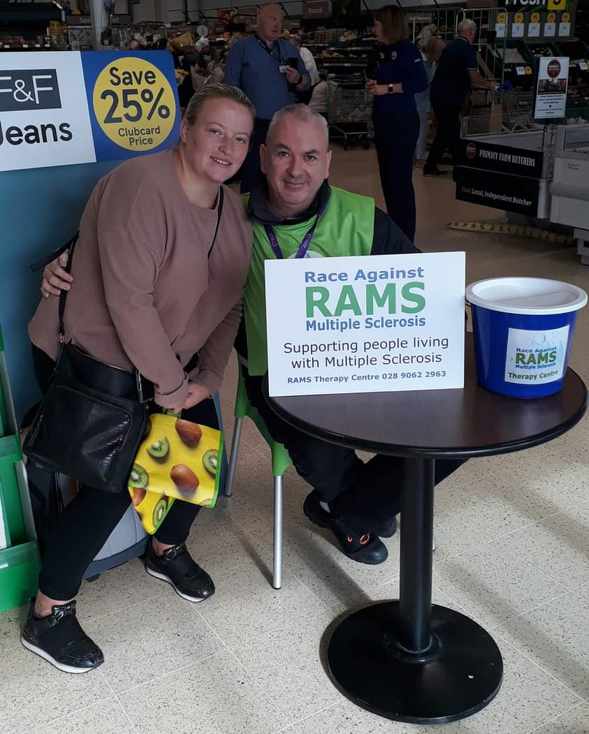 LongSclerosis's tweet photo. RAMS Therapy Centre Collection . Friday 23rd September 2022 . Tesco Castlereagh Road . £269.15 . Thank you very much to everyone who donated to provide Oxygen Therapies Treatment for people living with Multiple Sclerosis in Northern Ireland . https://t.co/AyqzUVFNPo