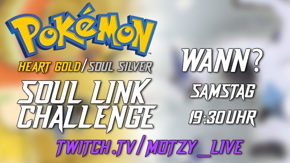 Motzy_Live's tweet photo. Letzter Aufruf! RT erwünscht! 
Heute 19:30uhr startet die #Pokémon #Randomizer #SoulLink #Challenge
https://t.co/lcJlBZaPic https://t.co/SDB5f0VI5I
