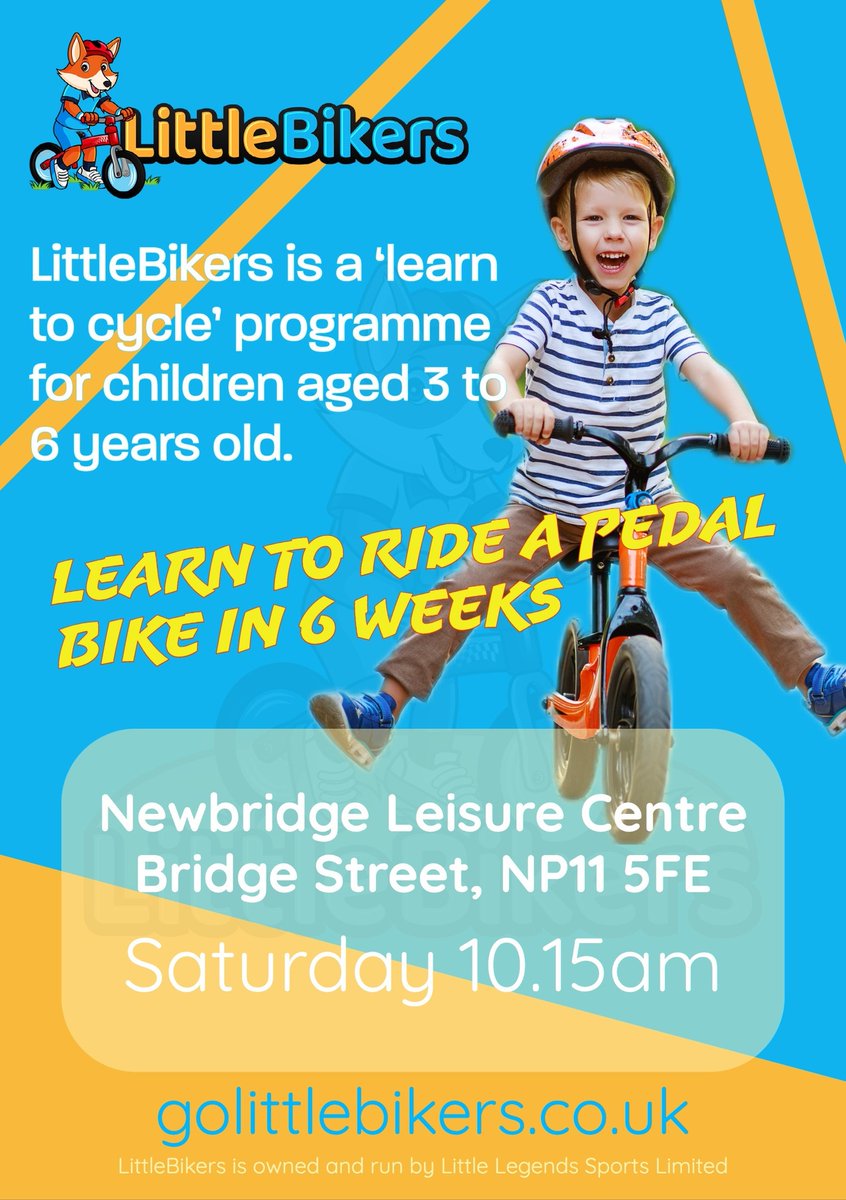 Amazing start to our new LittleBikers session at Newbridge LS. Give your little one the gift of riding a bike with confidence.

We have just 2 spaces left. Why not join today at my.golittlebikers.co.uk
