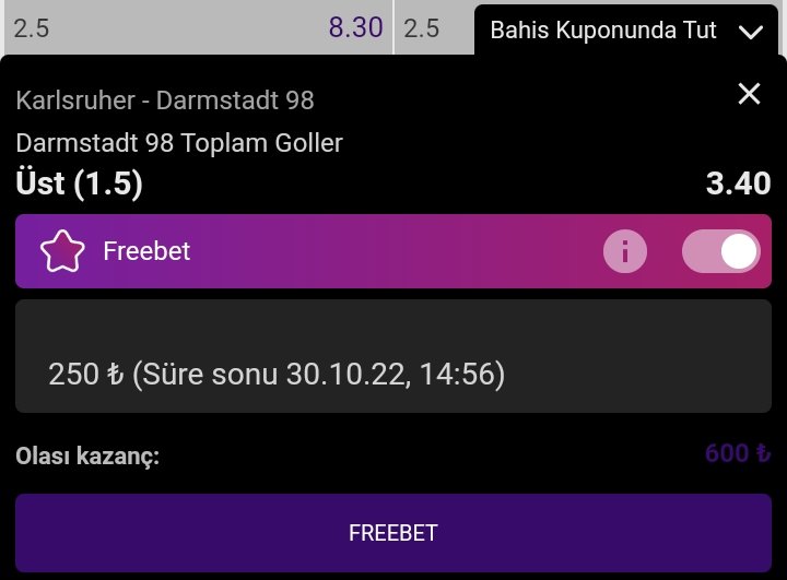 Freebeti aldığımıza göre onunla başlayalım
Hadi bol şans 
<a href="/BetaverseSosyal/">Betaverse</a>
Tek betco referansı bit.ly/3LYGQaA