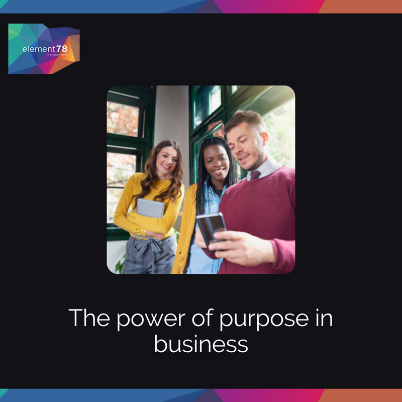 Element78_'s tweet image. 🤔 What's a company's purpose? 

👨‍🏫 It's not the same as mission or vision, which change when leadership changes. 

Watch the full talk: bit.ly/3knDyAx 

#Element78 #ItsYourMove #FutureWorkplace #HybridWorker #PeoplePlaceTechnology #HomeOfTheHybridWorkerb#Proptech