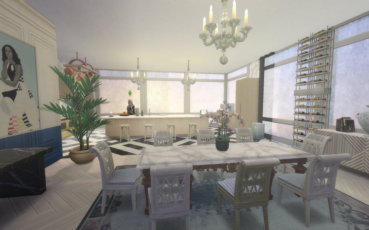 BluthIndustries's tweet photo. #WIP in love with these details. Such talented work by amazing CC creators . #ShowUsYourBuilds #simmersdigest #harlix #simwearsprada #thejim07 #bluthindustries #ts4 #sims4 https://t.co/raChf8mlRn