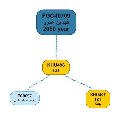saud_alshlwi's tweet photo. نبارك للقبائل القيسية وقبيلة بجالة على اجتماع خطوطها الجينية
 بعد اعتماد تحورهم الخاص عبر تقنية T2T الذي يرمز له:
KHU497/A31847 
والذي يضم المروان وبني مالك من بجالة

كما يجتمعون بعد ذلك مع عينات من خديد والسياييل من عتيبة عبر طفرة T2T
الجديدة في التحور المرموز له:
KHU496/A31846 https://t.co/S2JkhMyM4o