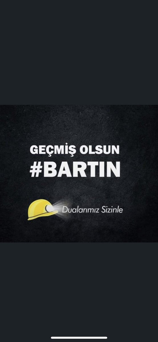 Geçmiş olsun #bartın dualarımız sizinle.
