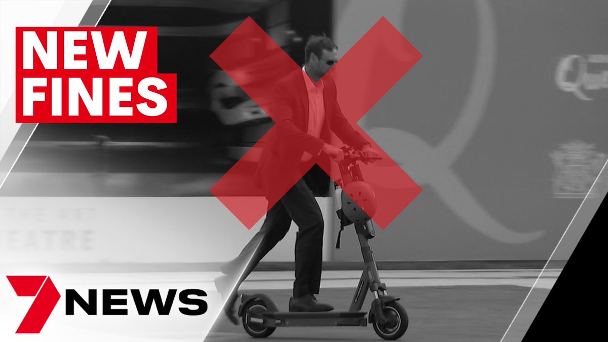 7NewsBrisbane's tweet photo. E-scooter users have been issued a stern warning as the Palaszczuk government cracks down on dangerous riders. A raft of new fines for things like speeding and riding drunk slams the brakes on those doing the wrong thing. https://t.co/31HlC1cmV2 @SamiBarnes7 #7NEWS https://t.co/RNcoKTHTLf