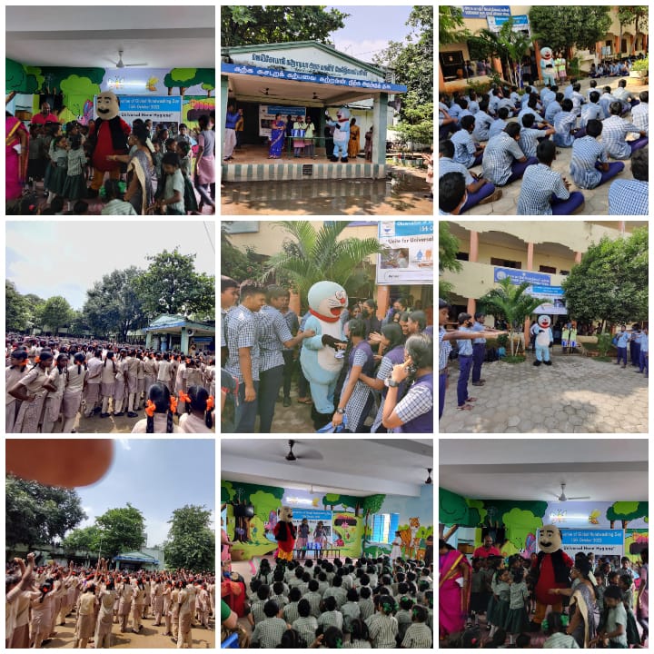 wash_institute's tweet photo. @wash_institute with the active support of #HTParekhFoundation observed #GlobalHandwashingDay in #Chennai, TN. @Swachh_TN
2072 #students actively participated in various activities along with cartoonist & pledged to practice proper #handwashingwithsoap to stay healthy!
#SBM https://t.co/tiOUdMgTxF