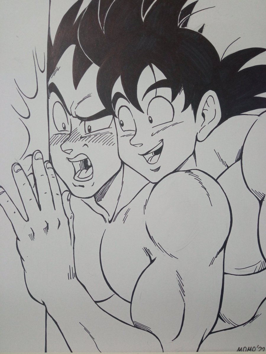 chiomomo1981's tweet photo. Cabello corregido #Vegeta #Goku #Coshitober #Kamesutra https://t.co/uuxzfa4djG