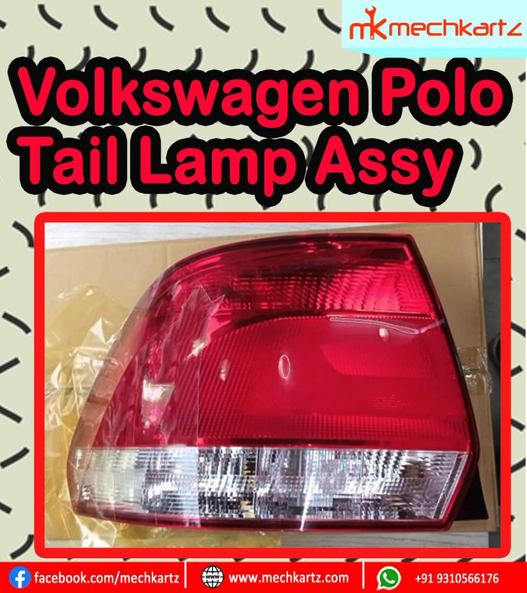 mechkartz's tweet photo. Volkswagen Polo tail lamp assembly available in Depo Brand. Pan India Shipping with COD available at very best discounts. Visit https://t.co/tpBQSpdWEC #mechkartz #carspareparts #volkswagen #Polo https://t.co/YJozAKAMiy