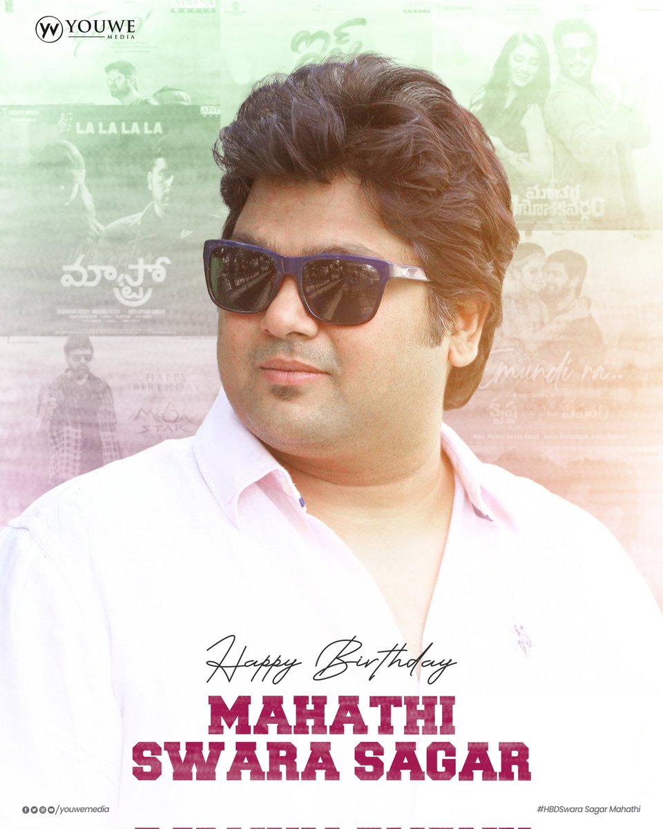 MediaYouwe's tweet photo. HBD to the Promising Composer, Legacy Carrier of his Father - @Mahathi_Sagar 🎹🎵🎧

#SagarMahathi #MahathiSwaraSagar
#Manisharma #Tollywood #Chalo #Bheeshma https://t.co/VGN6xYW1bc