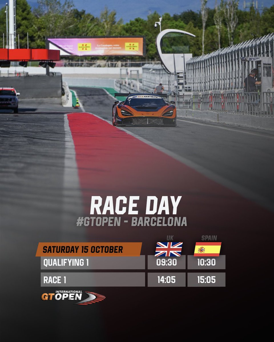 Make sure to set your alarms, here’s those all-important times and links for today👇

⏱ online.cronococa.com
📺 youtu.be/Jdm_zTMQsss

#OptimumMotorsport #GTOpen